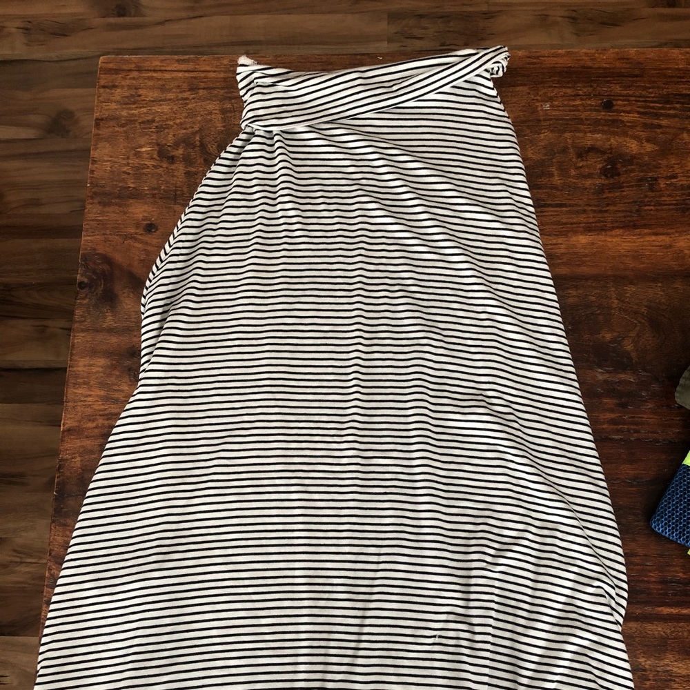 Striped Small Maxi Skirt